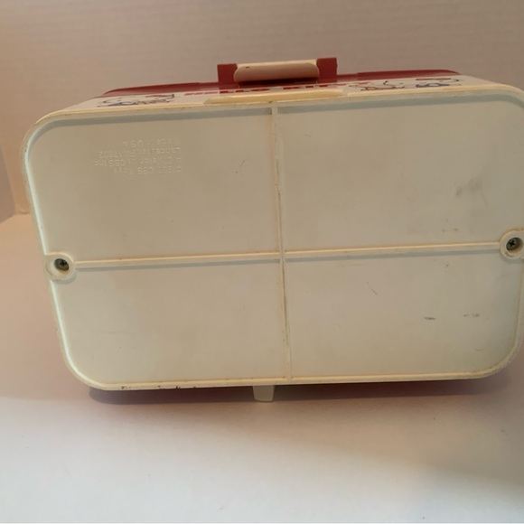 Vintage 80s Working Hello Kitty Music Jewelry Makeup Box - Picture 10 of 11